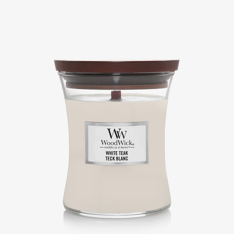 Otros accesorios WoodWick Medium Hourglass Candle - White Teak