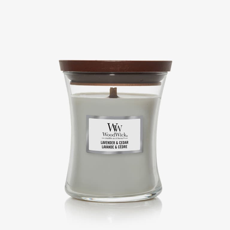 WoodWick Medium Hourglass Candle - Lavender & Cedar Universal akciós termékkép 1