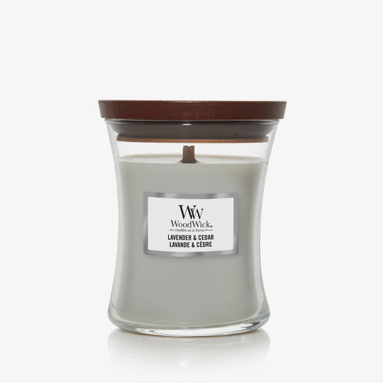 Inne WoodWick Medium Hourglass Candle - Lavender & Cedar
