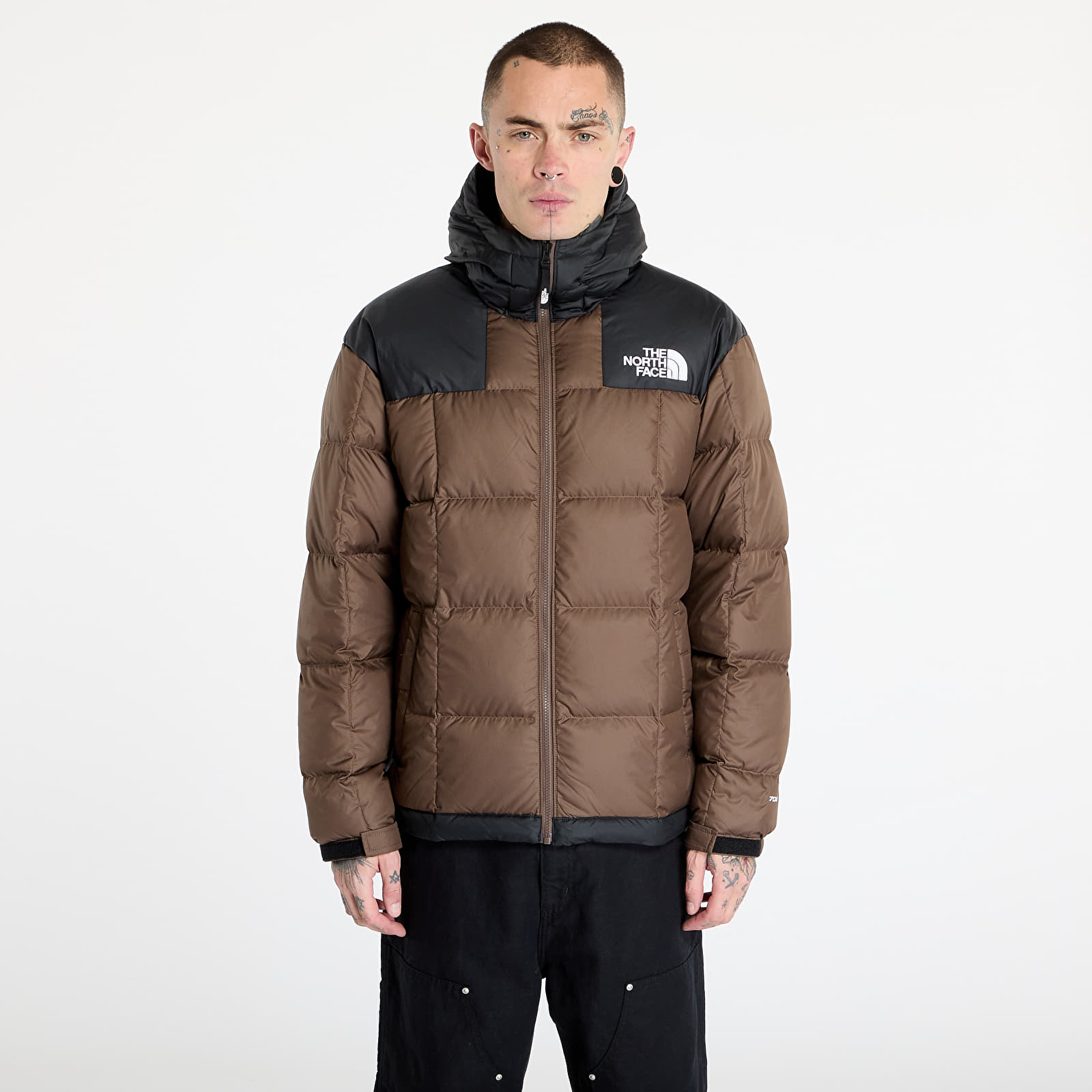 Muške donje jakne The North Face Lhotse Hooded Jacket Smokey Brown