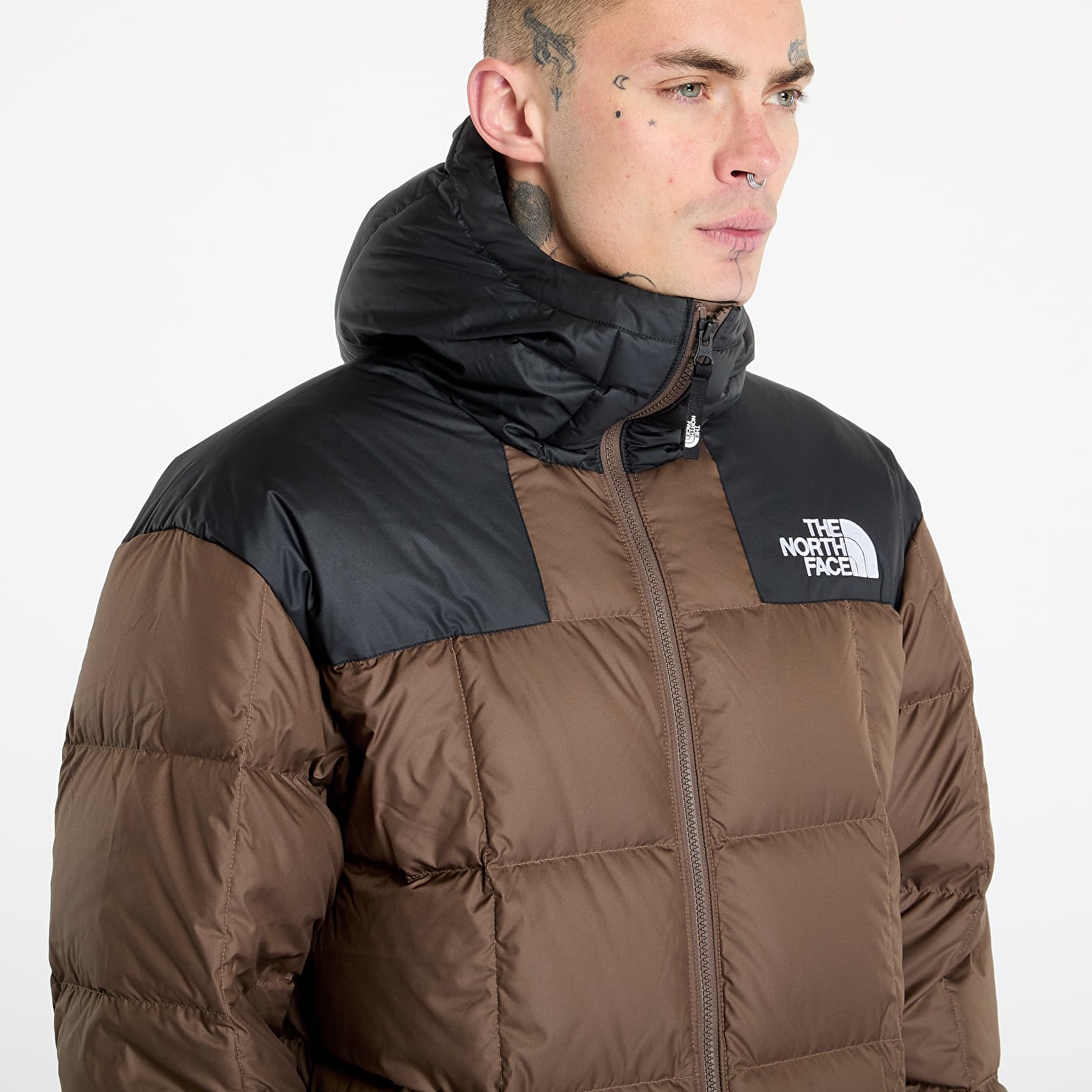 Muške donje jakne The North Face Lhotse Hooded Jacket Smokey Brown