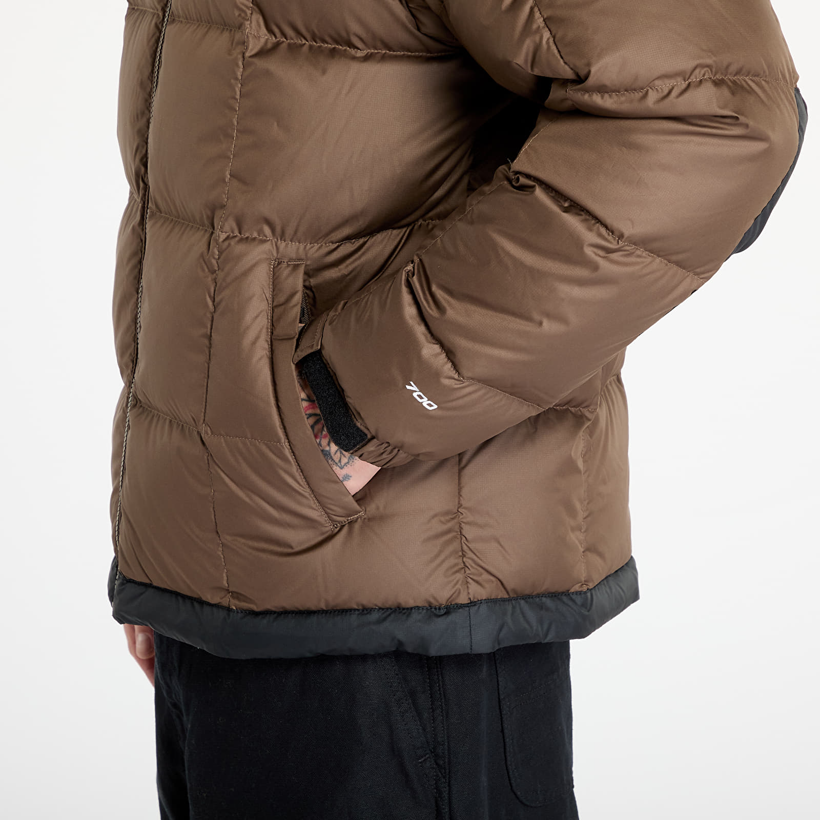 Muške donje jakne The North Face Lhotse Hooded Jacket Smokey Brown
