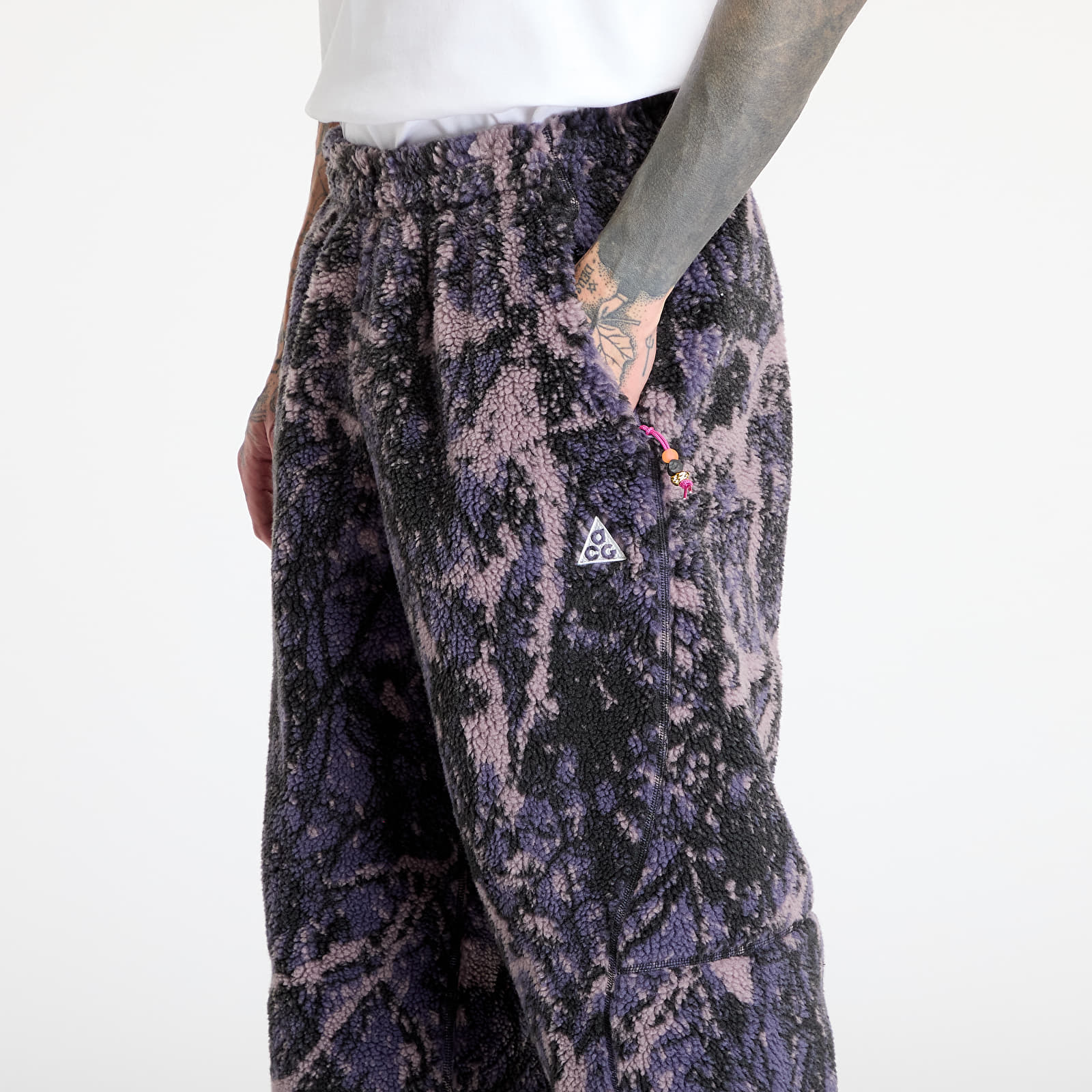Pantalones de chándal para hombre Nike ACG "Canwell Glacier" Therma-FIT ADV Windproof Pants Dark Raisin/ Black/ Black/ Summit White