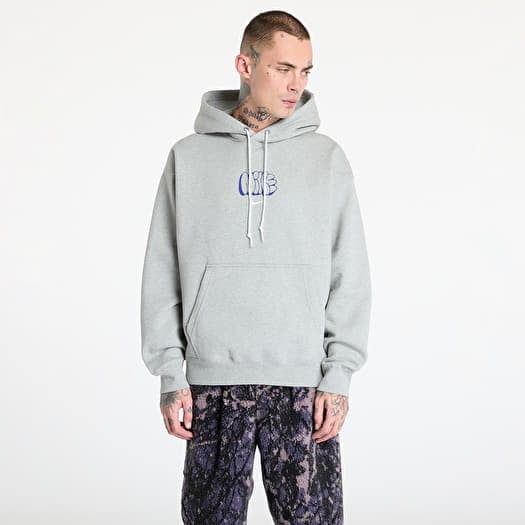 Sweatshirt Nike Solo Swoosh Men's Fleece Hoodie Dk Grey Heather/ Sail