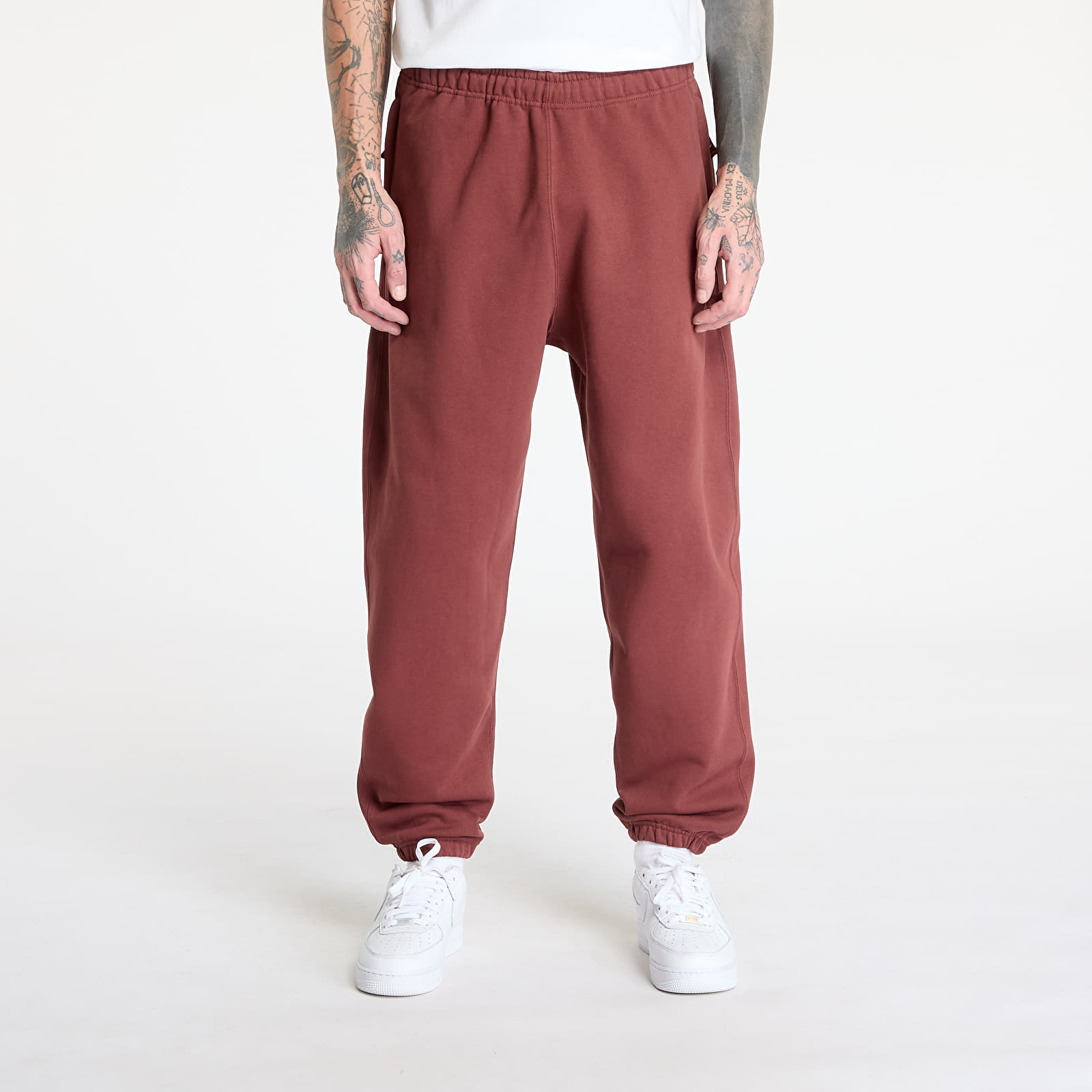 Muške trenirke Nike Solo Swoosh Men's Fleece Pants Dark Pony/ White