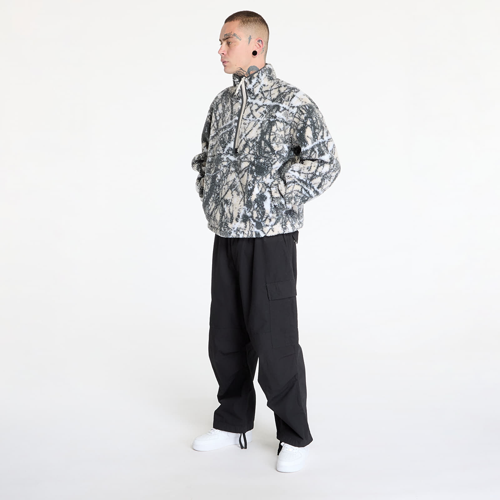 Bluzy męskie Nike ACG "Canwell Glacier" Men's Men's Therma-FIT ADV Windproof Half-Zip Fleece Lt Orewood Brn/ Black/ Summit White