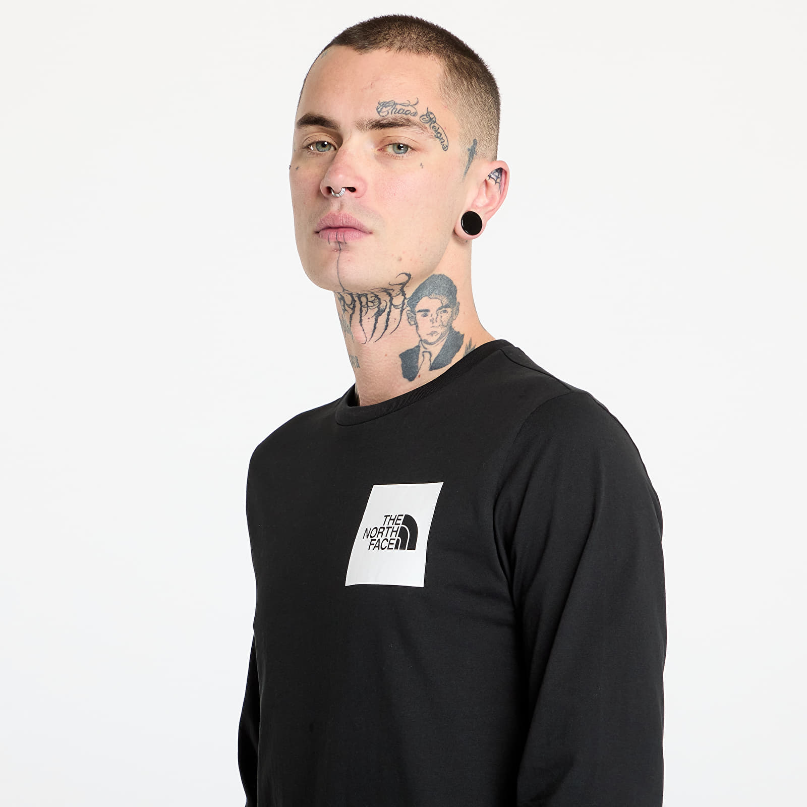 Majice The North Face Longsleeve Fine Tee TNF Black
