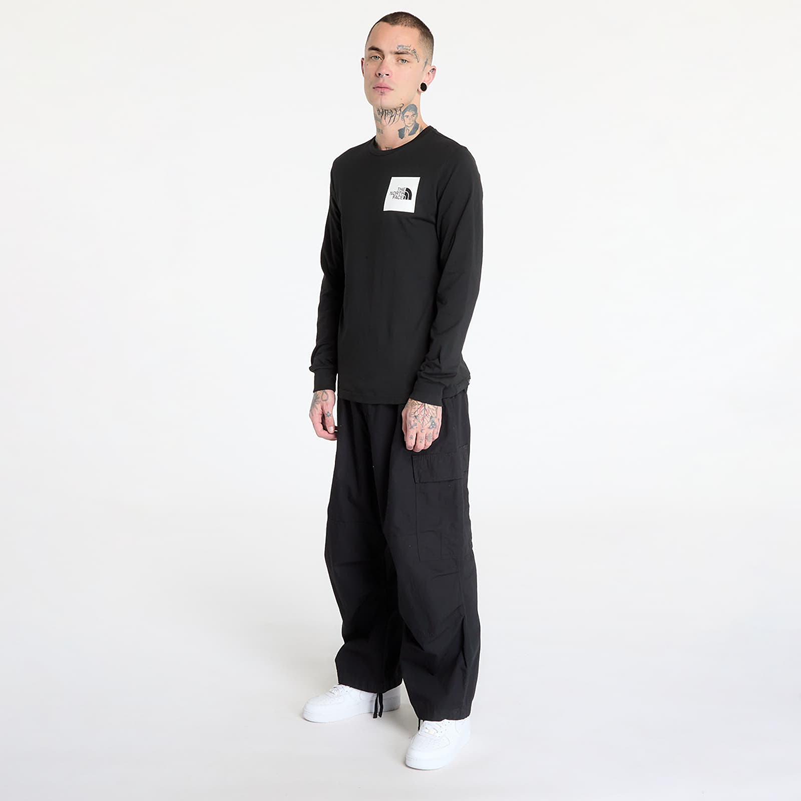 Majice The North Face Longsleeve Fine Tee TNF Black