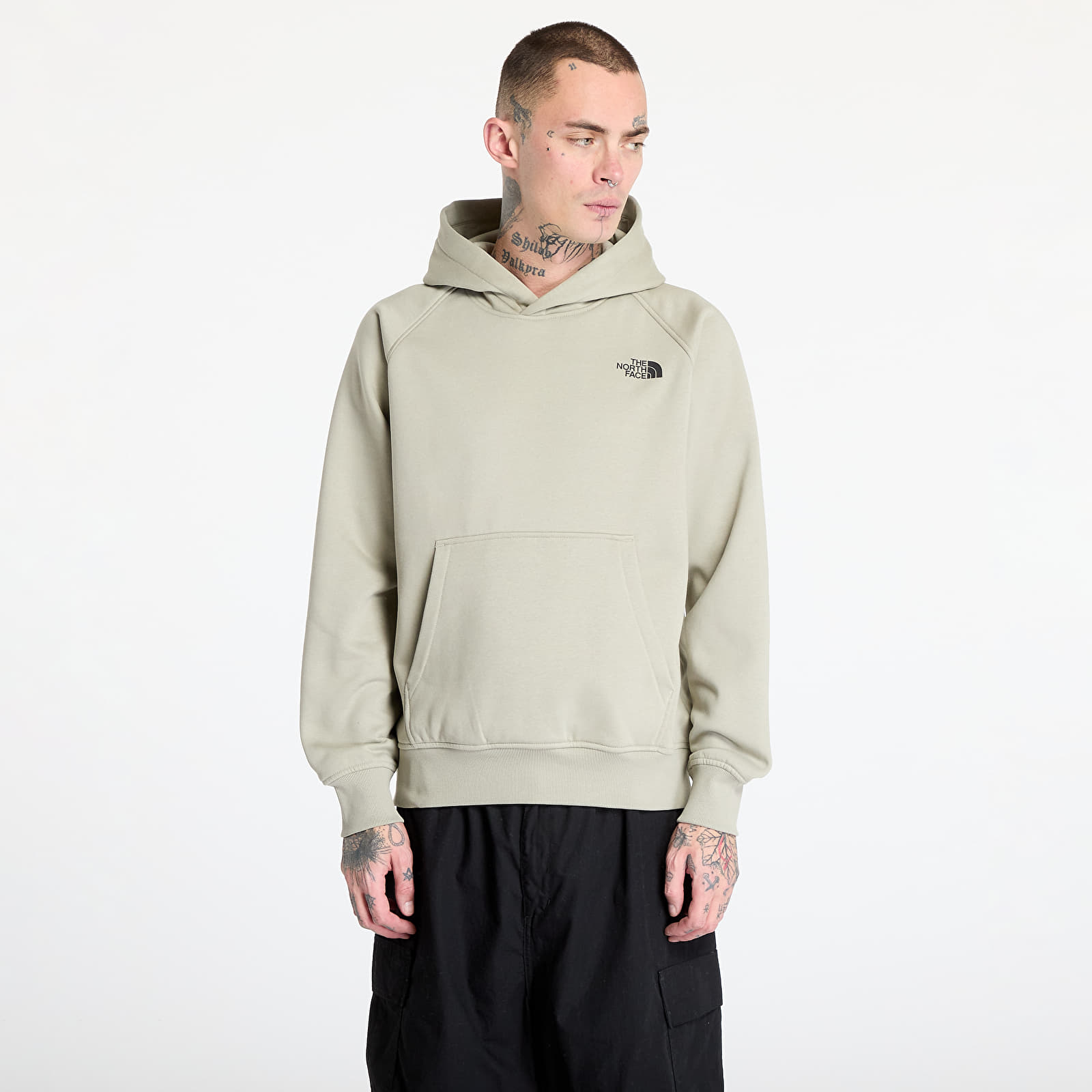 Sudaderas de hombre The North Face Raglan Redbox Hoodie Clay Grey