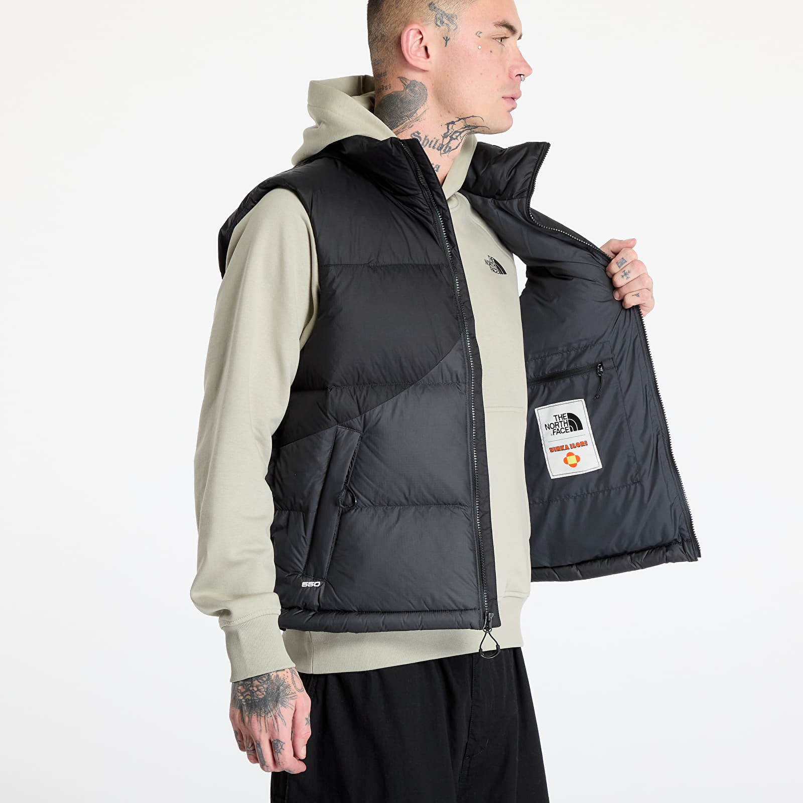 Chalecos para hombre The North Face x Yinka Ilori Down Unisex Vest TNF Black
