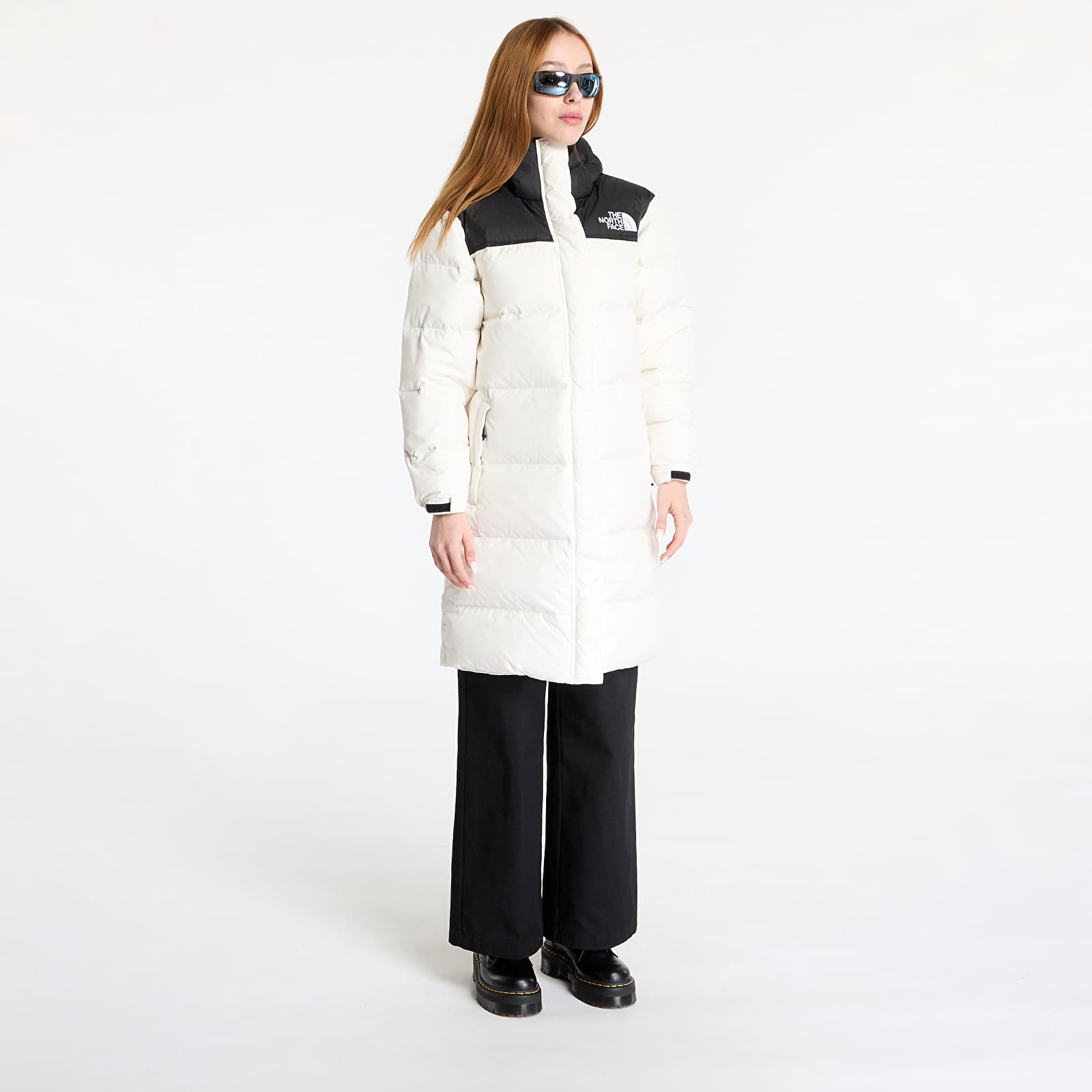 Daunenjacken für Frauen The North Face Nuptse Parka White Dune