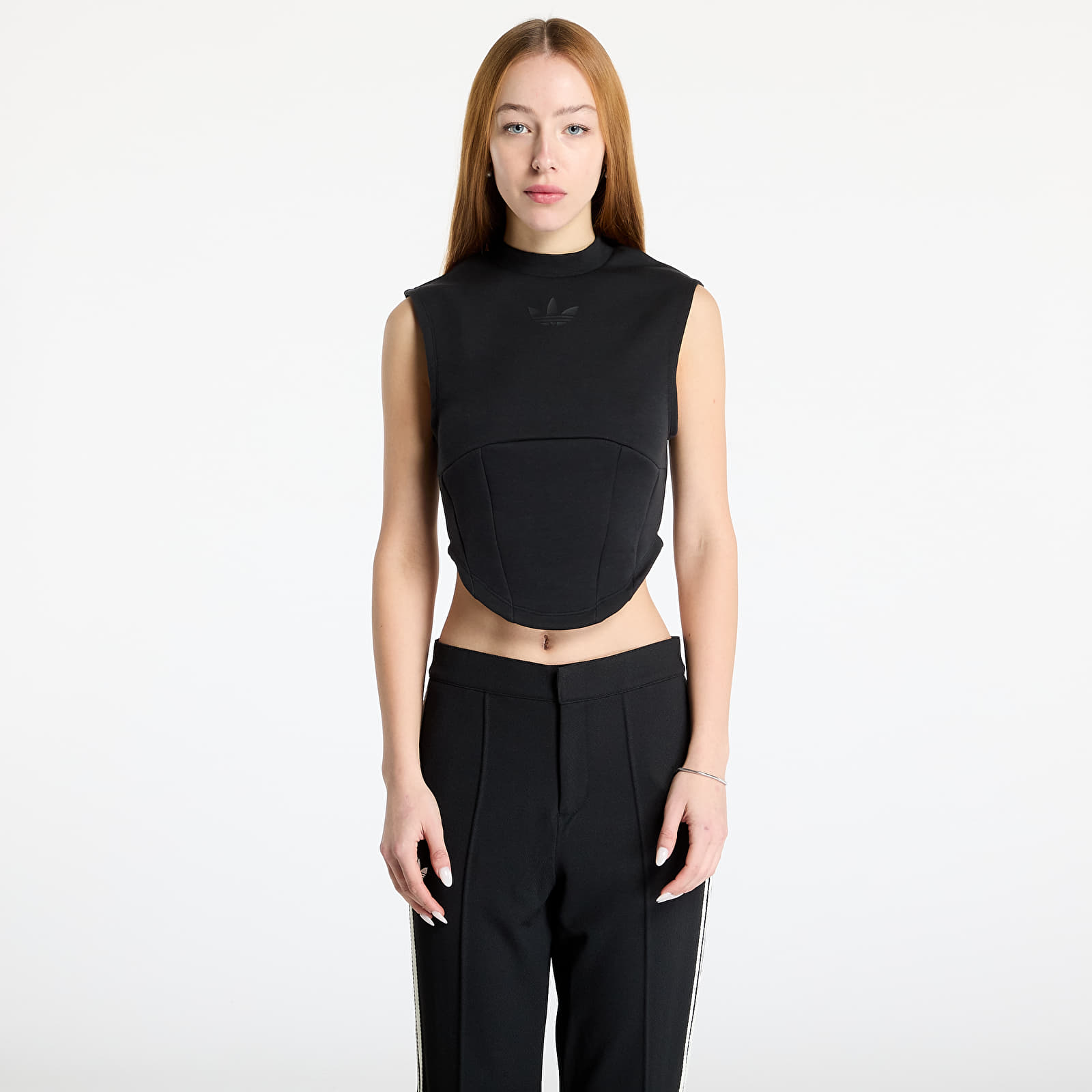 Dames vesten adidas Structured Interlock Vest Black