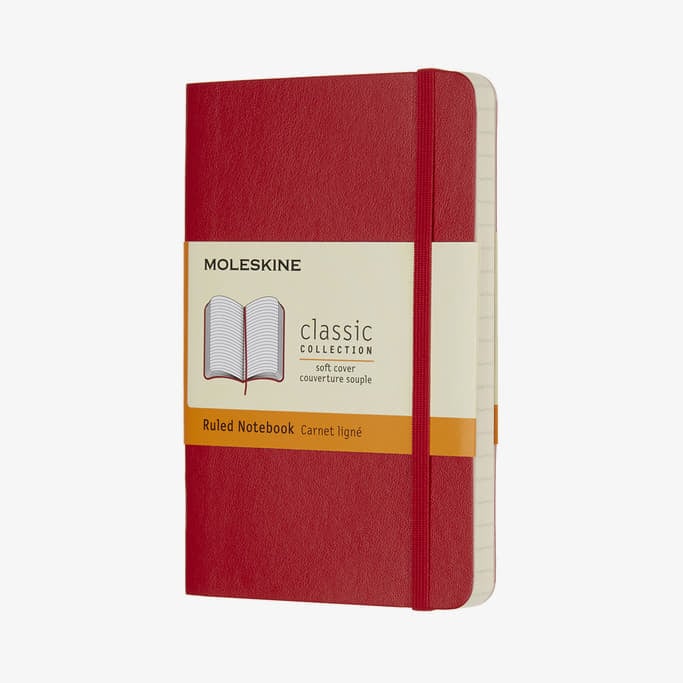E-shop Moleskine Zápisník Měkký Linkovaný S Červený