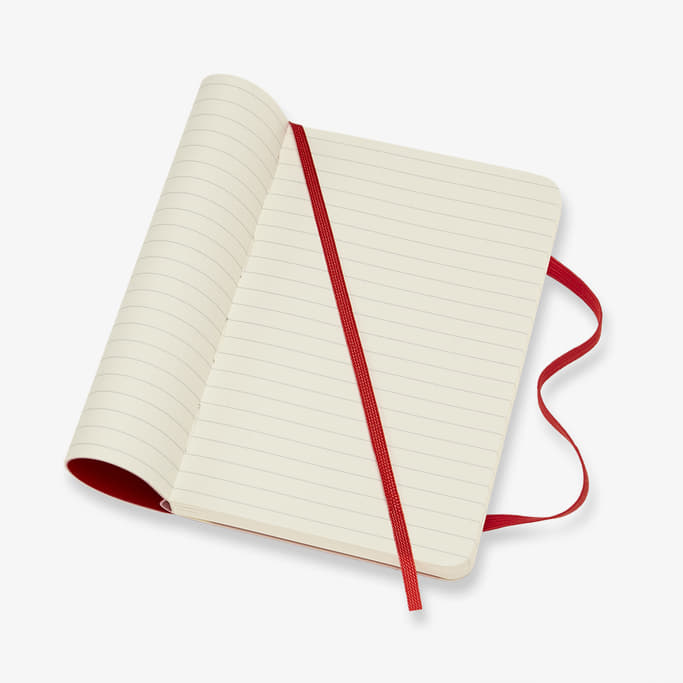 Diaries and notebooks Moleskine Zápisník Měkký Linkovaný S Červený
