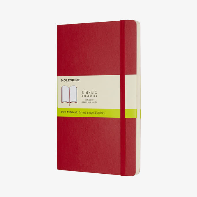 E-shop Moleskine Zápisník Měkký Čistý L Červený