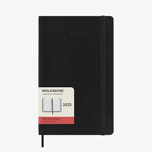 Moleskine Diář 2025 Denní Měkký L Černý