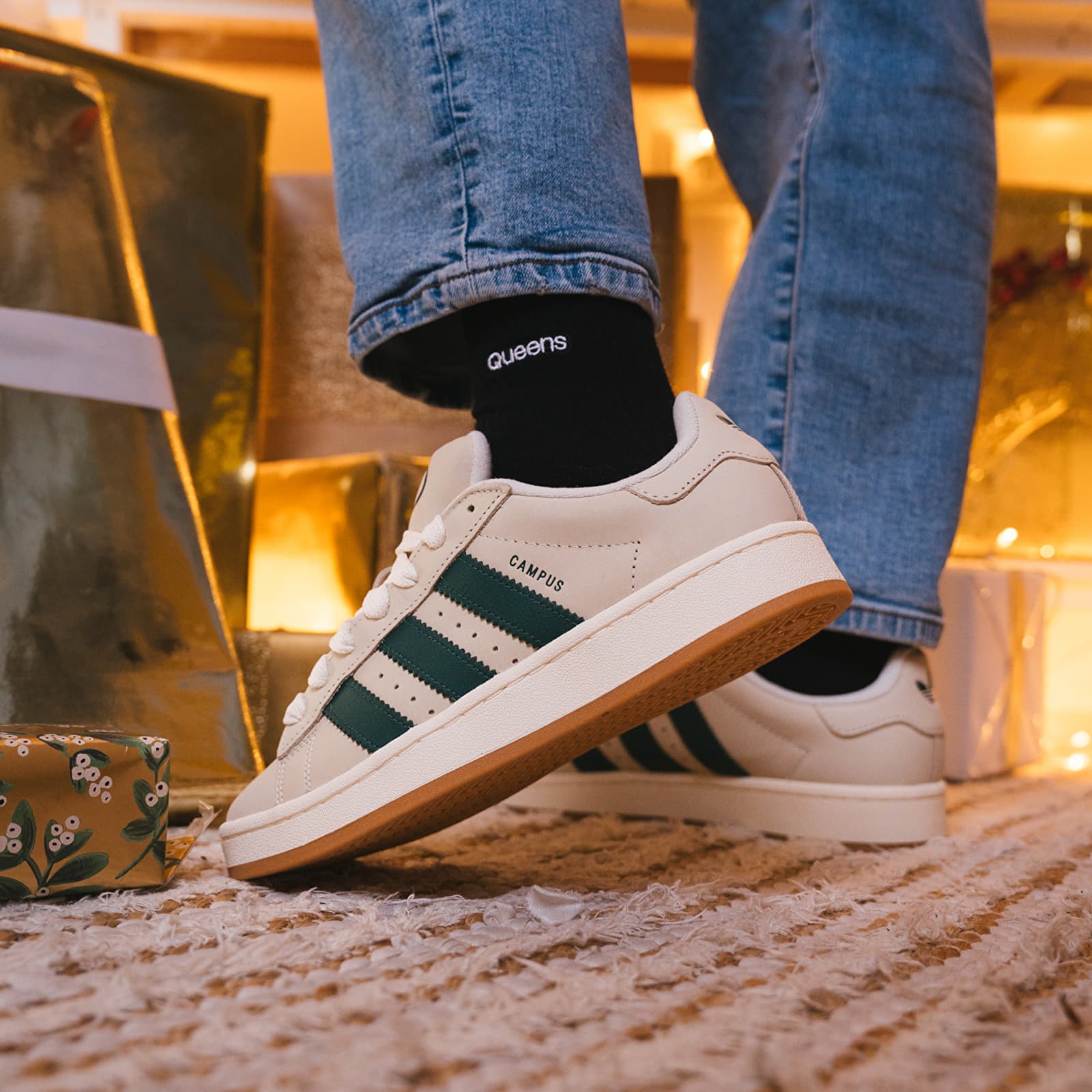 Męskie trampki i buty adidas Campus 00s Crew White/ Collegiate Green/ Off White