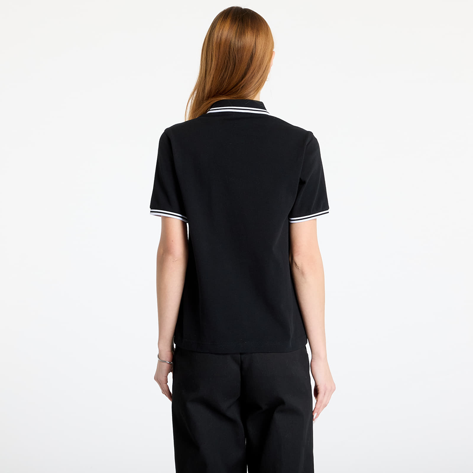 Women's T-shirts FRED PERRY Twin Tipped Polo Shirt Black
