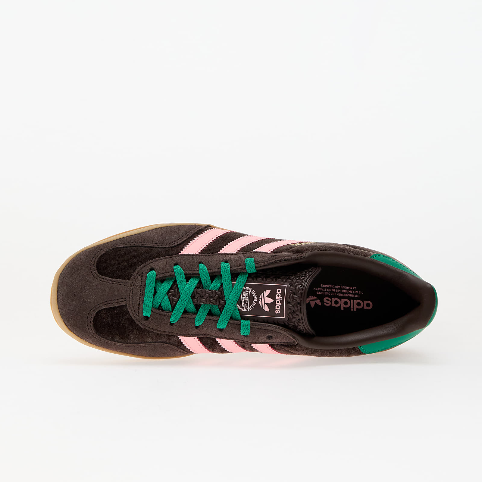 Жіноче взуття adidas Gazelle Indoor W Dark Brown/ Glow Pink/ Court Green