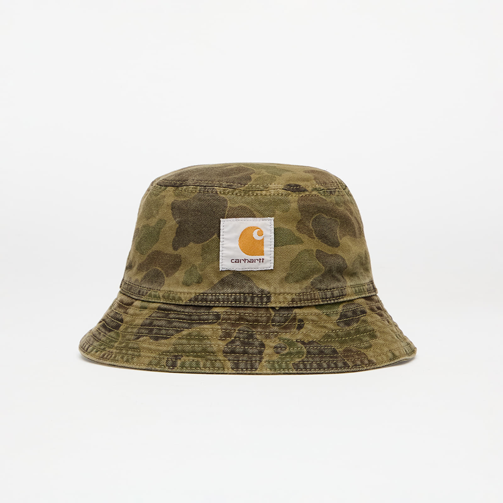 Hoeden Carhartt WIP Duck Bucket Hat Camo Duck/ Green/ Office Green Garment Dyed