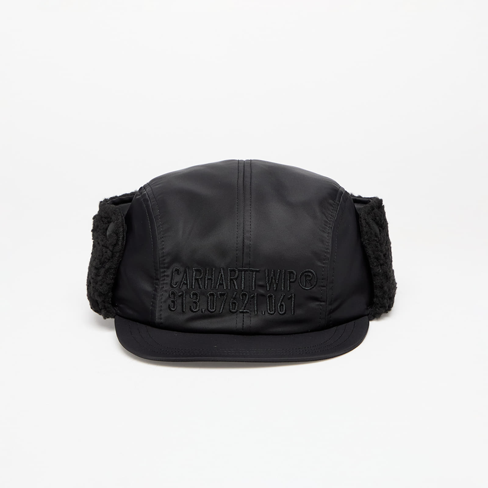 Petten Carhartt WIP Olten Ear Guard Cap Black/ Black