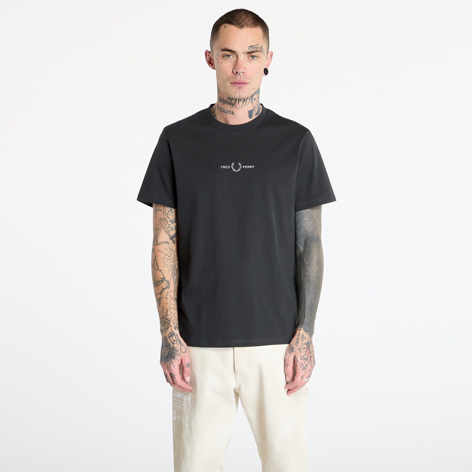 T-shirt FRED PERRY Embroidered T-Shirt Anchor Grey XL