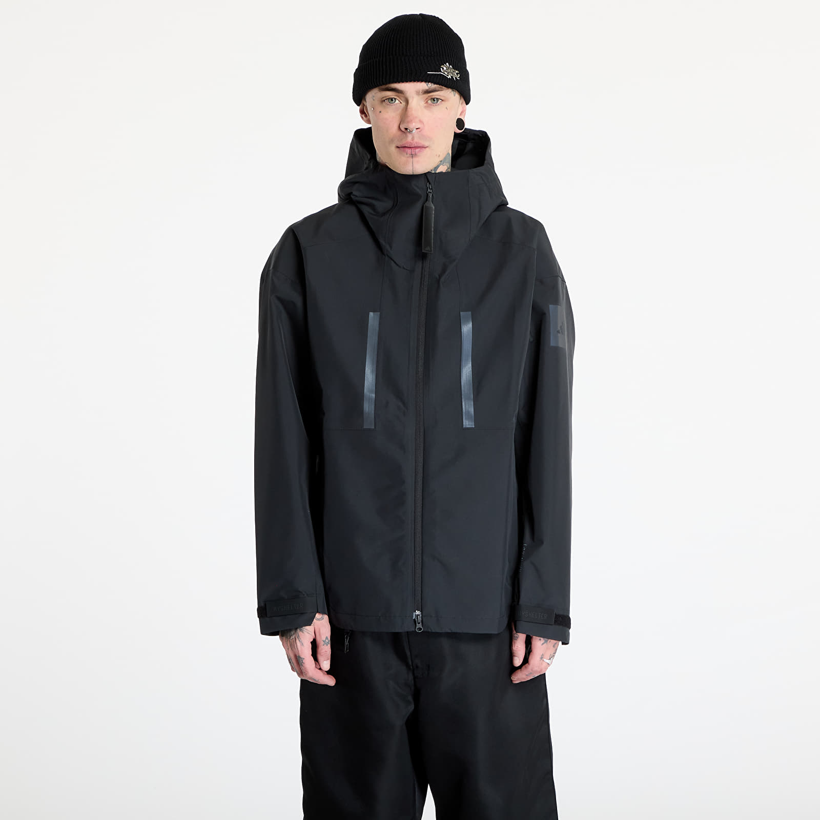 Impermeabili da uomo adidas Myshelter Carry Strap RAIN.RDY Jacket Black