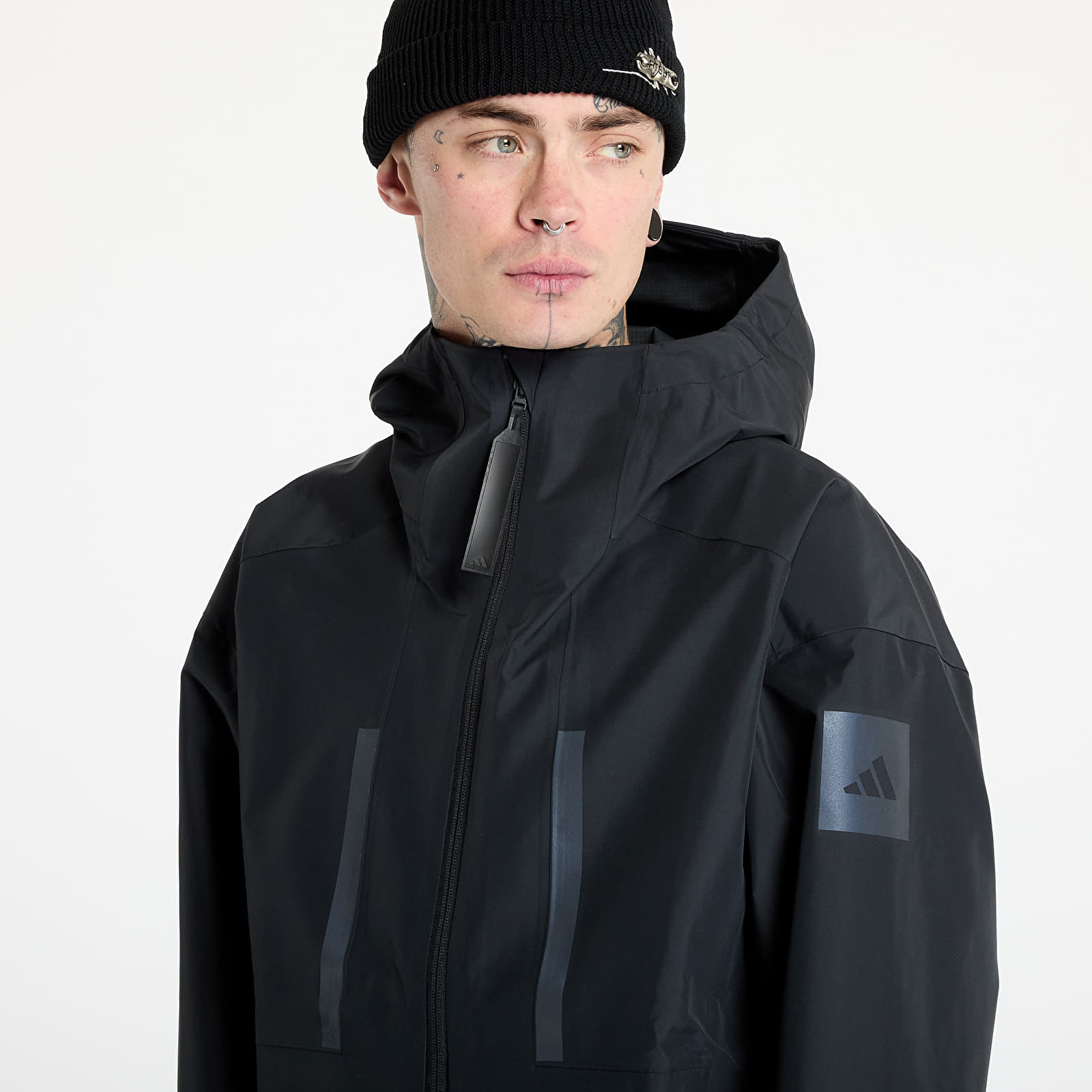 Impermeabili da uomo adidas Myshelter Carry Strap RAIN.RDY Jacket Black