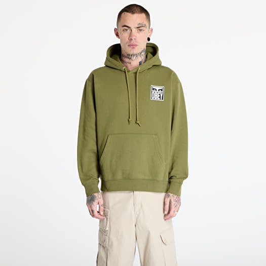 Суитшърт OBEY Obey Eyes Icon Hoodie Moss Green