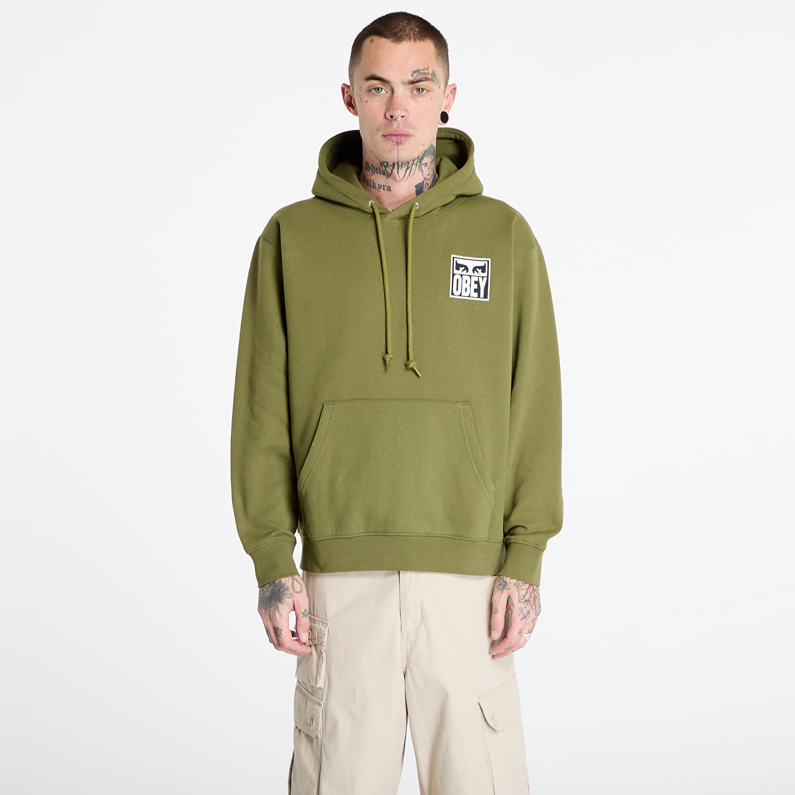 Sudaderas de hombre OBEY Obey Eyes Icon Hoodie Moss Green