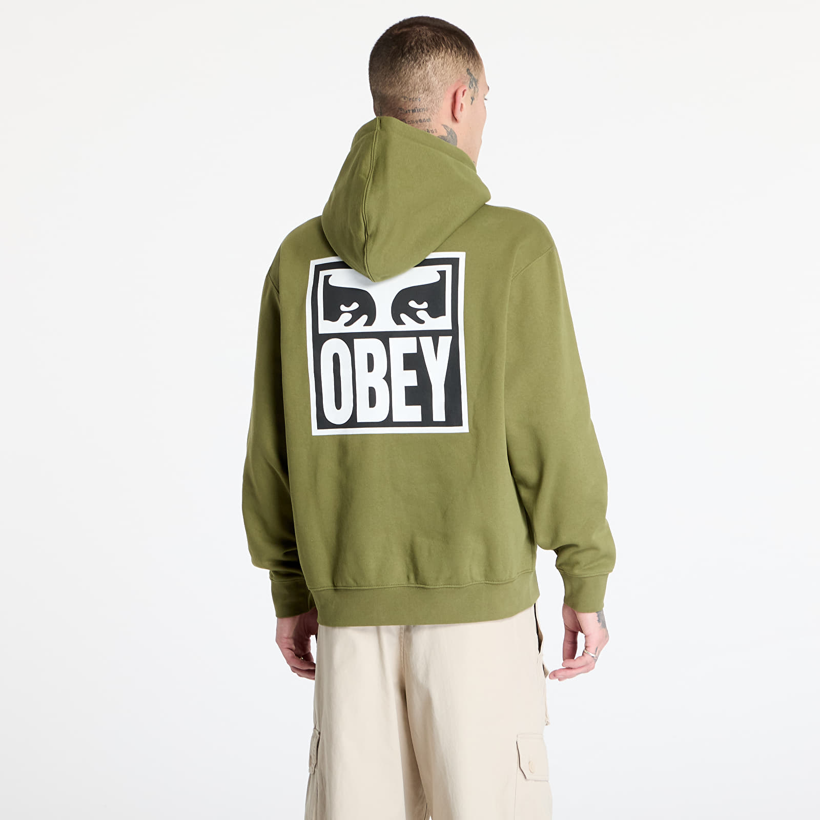 Sudaderas de hombre OBEY Obey Eyes Icon Hoodie Moss Green