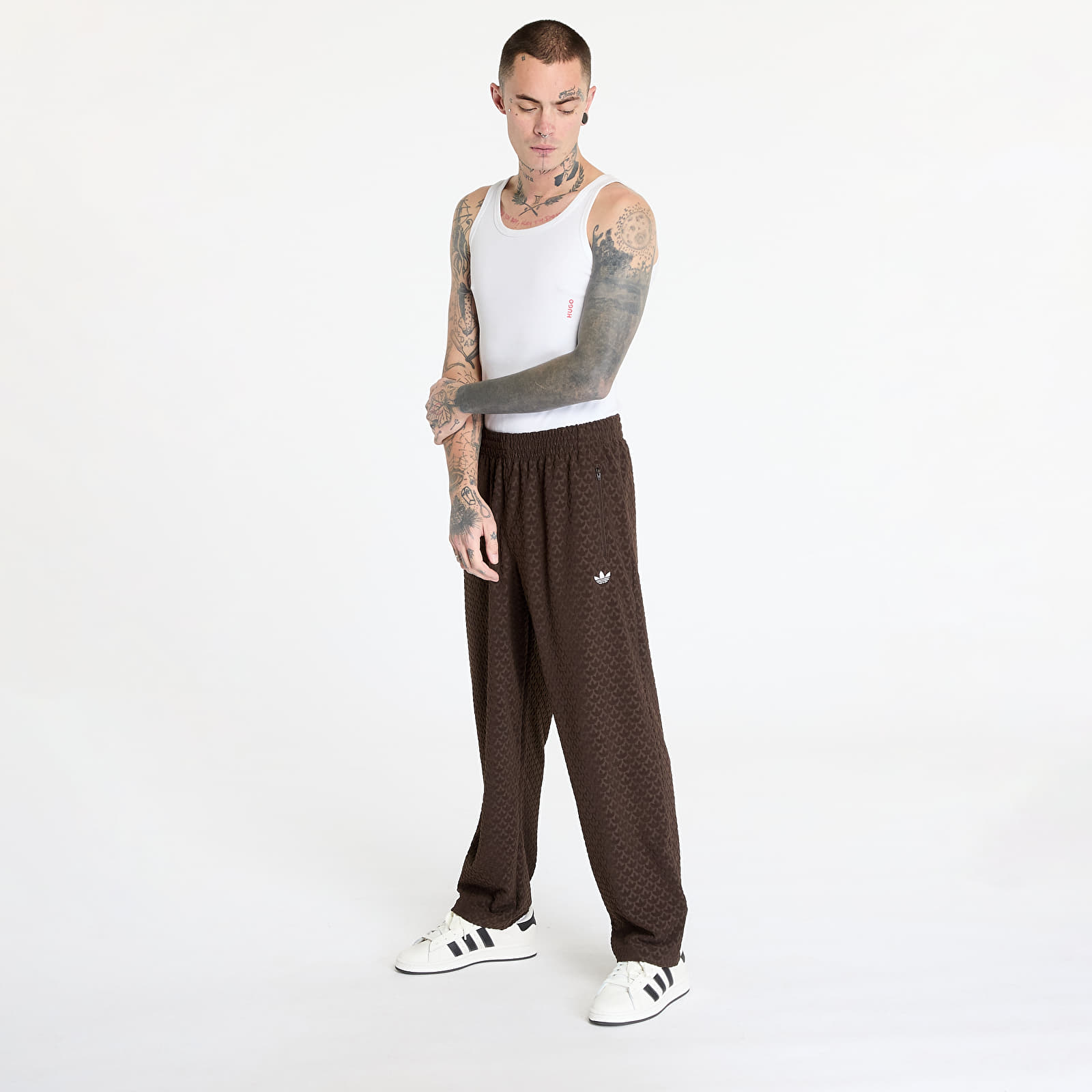 Spodnie dresowe męskie adidas Originals Track Pants Dark Brown