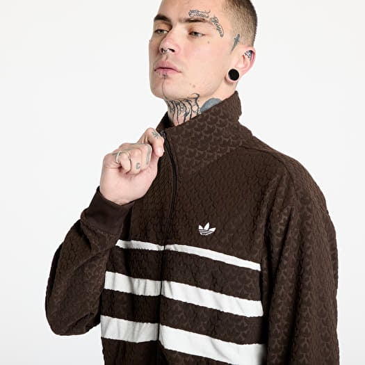Men's sweatshirts adidas Originals Track Top Dark Brown | Queens