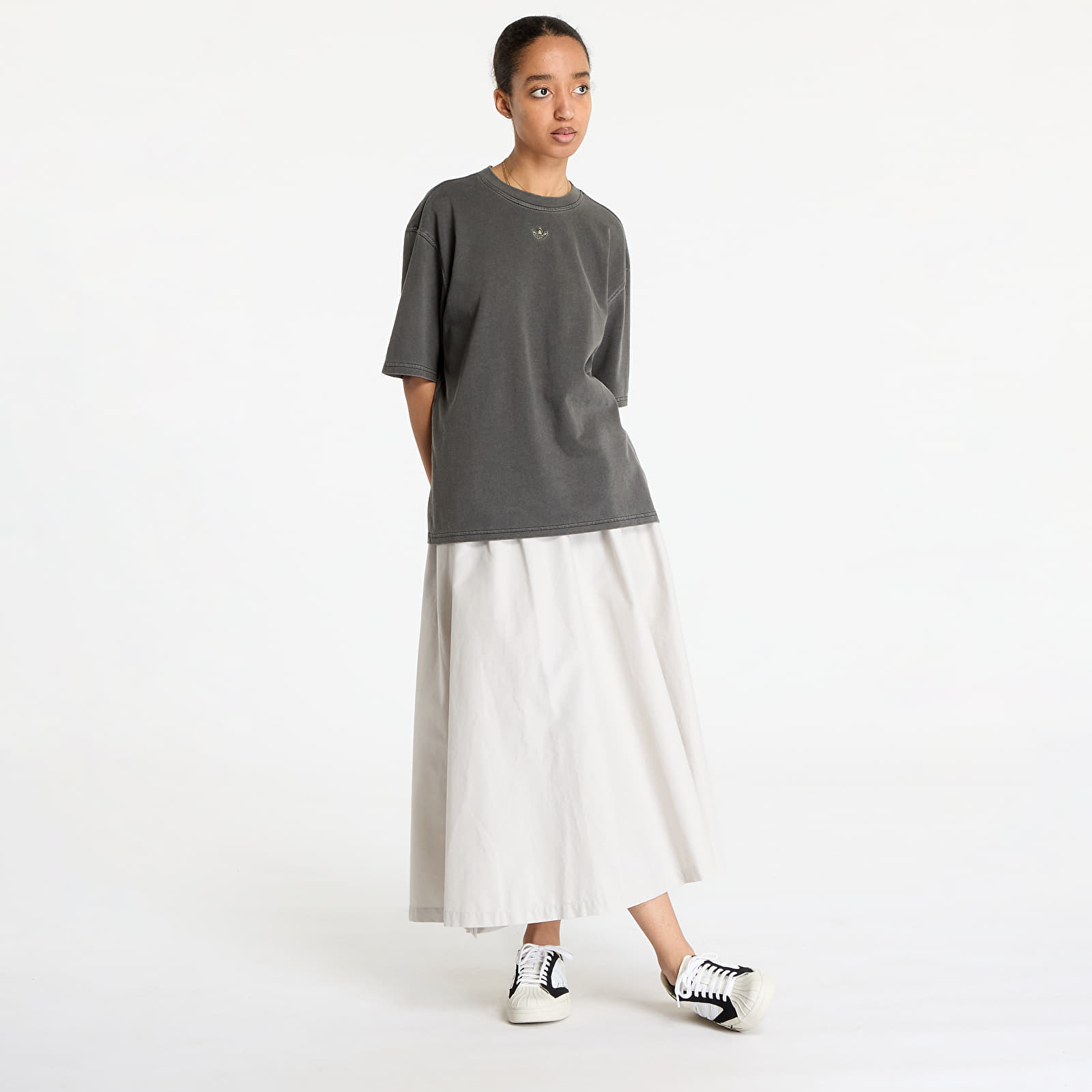 T-Shirts Frau adidas Washed Oversized T-Shirt Black
