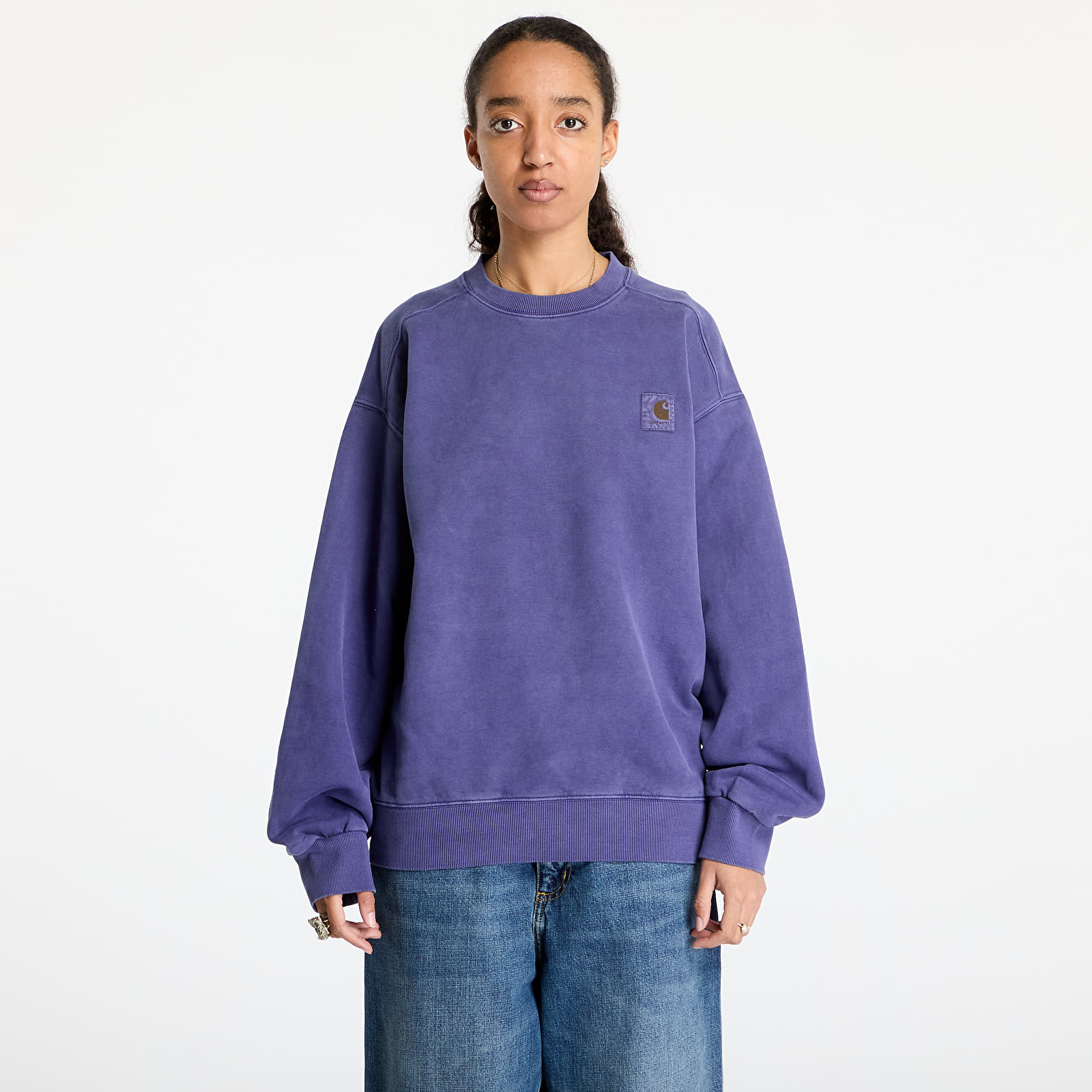 Pánské mikiny Carhartt WIP Vista Sweatshirt UNISEX Aura Garment Dyed