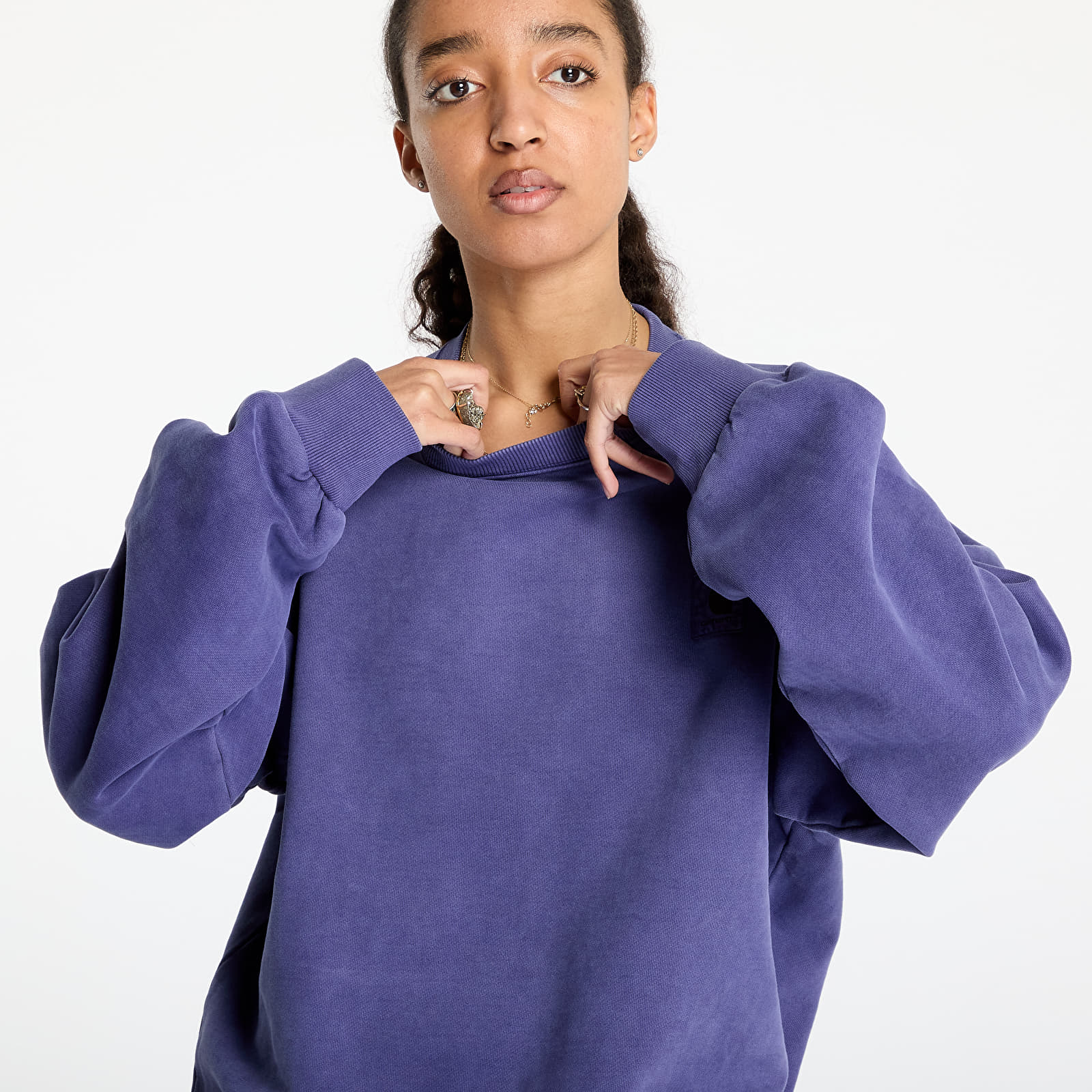Pánské mikiny Carhartt WIP Vista Sweatshirt UNISEX Aura Garment Dyed
