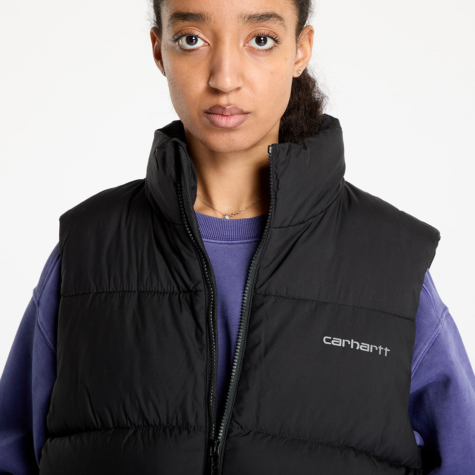 Men's vests Carhartt WIP Springfield Vest UNISEX Black/ Misty Grey