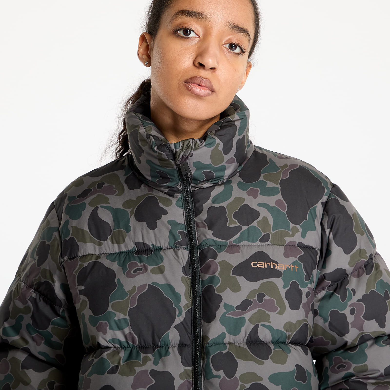 Chaquetas de plumas para hombre Carhartt WIP Springfield Jacket UNISEX Camo Duck/ Grey/ Hamilton Brown