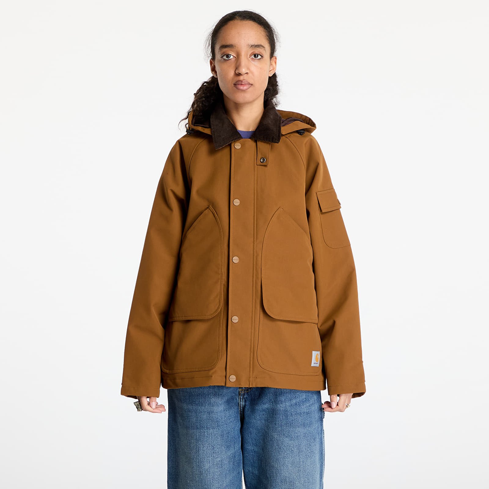 Men's jackets Carhartt WIP Clarton Jacket UNISEX Hamilton Brown/ Tobacco