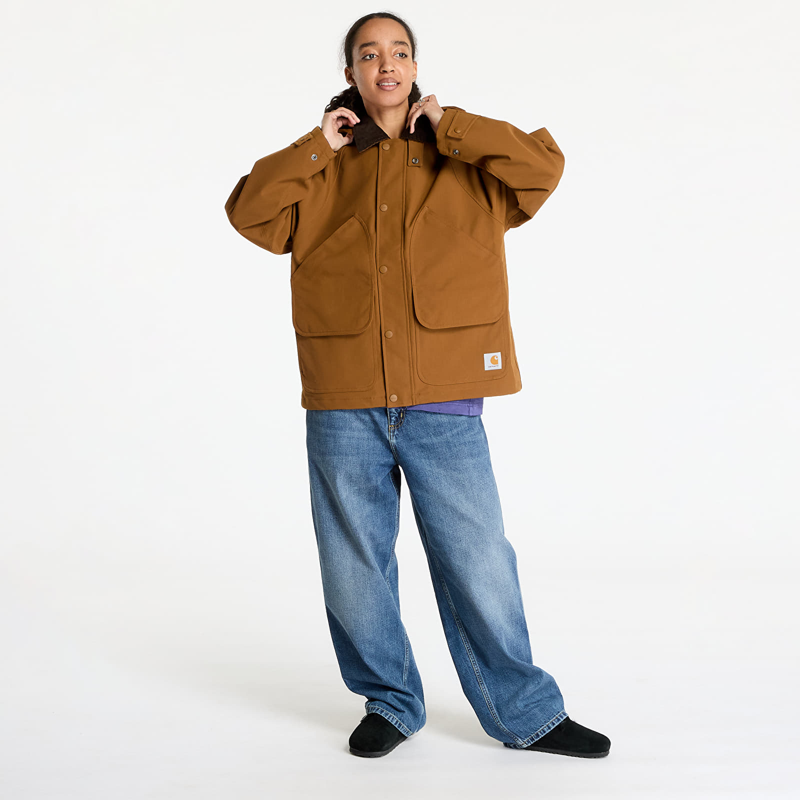 Men's jackets Carhartt WIP Clarton Jacket UNISEX Hamilton Brown/ Tobacco