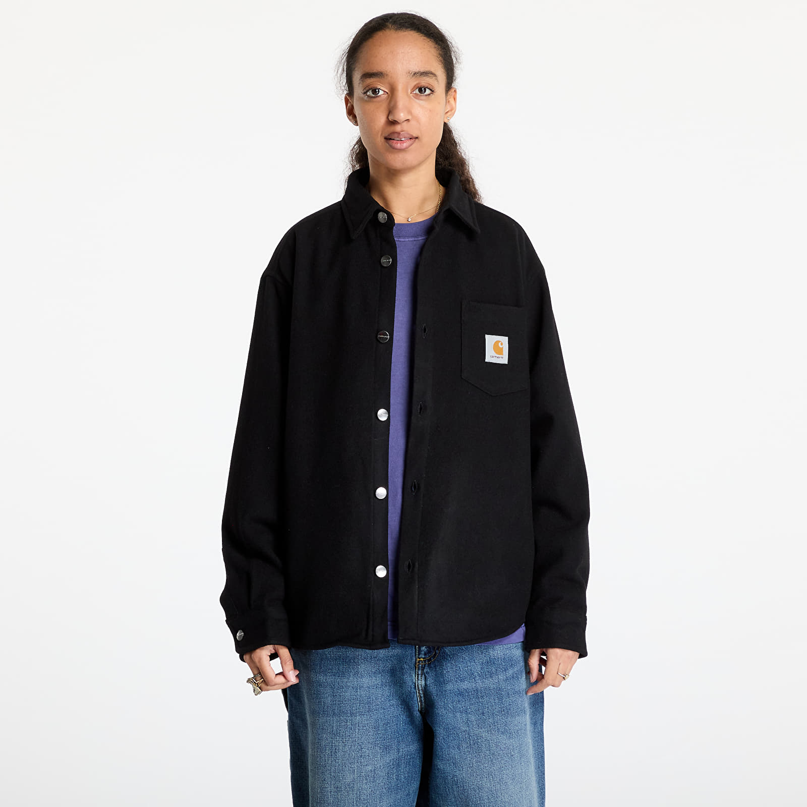 Camisas para hombre Carhartt WIP Torin Shirt UNISEX Black