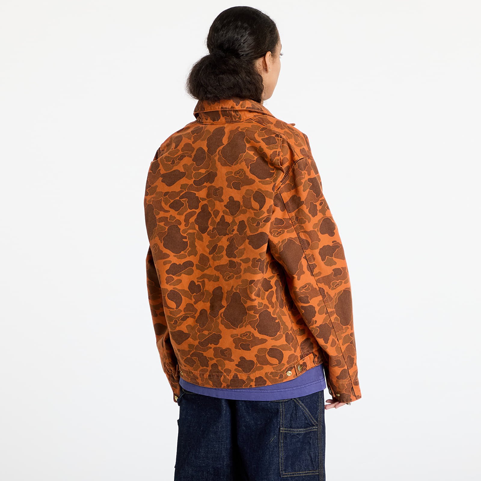 Ανδρικά σακάκια Carhartt WIP Duck Detroit Jacket UNISEX Camo Duck/ Green/ Turmeric Garment Dyed
