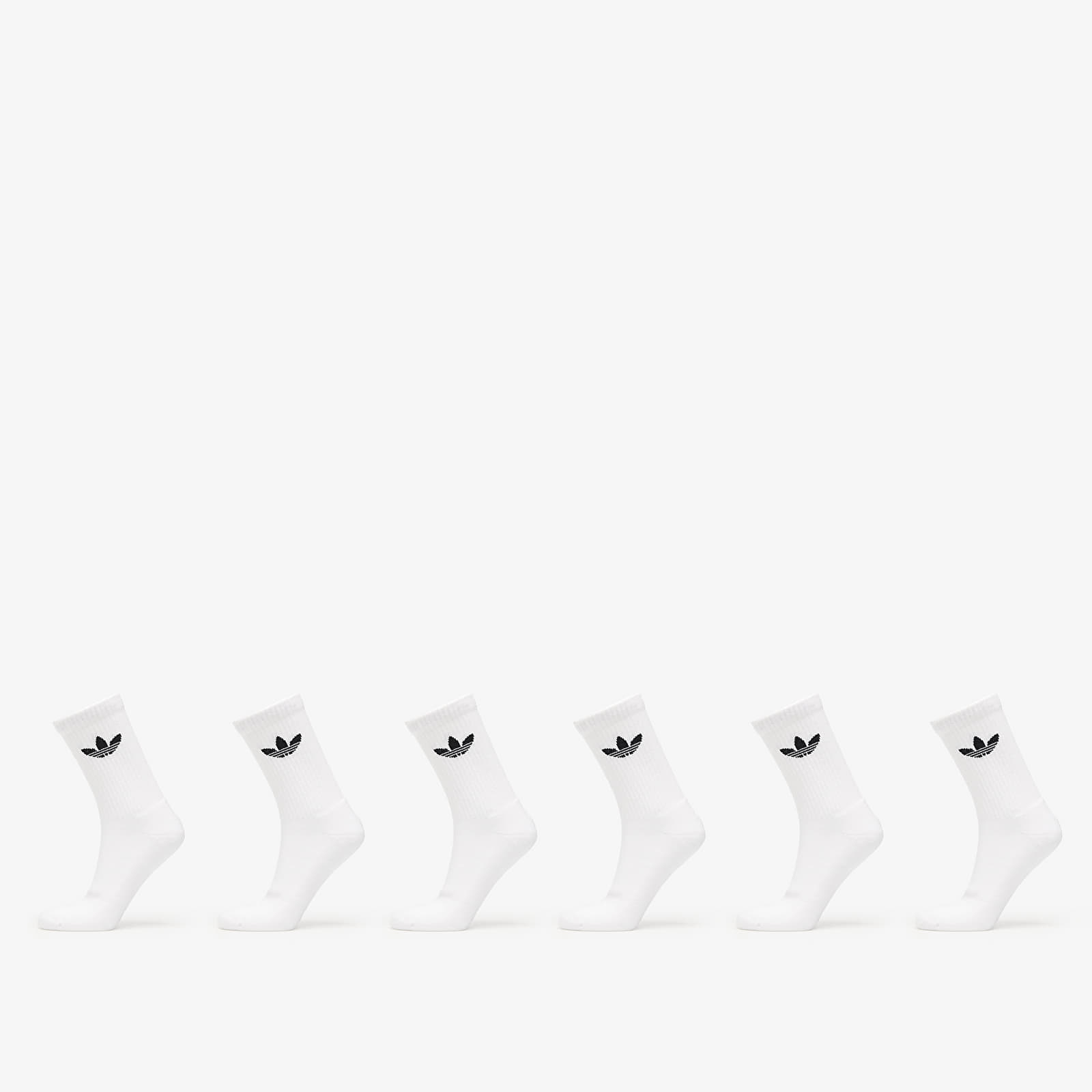 adidas Trefoil Crew Sock Cushion 6-Pack White L akciós termékkép 1