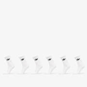 adidas Trefoil Crew Sock Cushion 6-Pack White