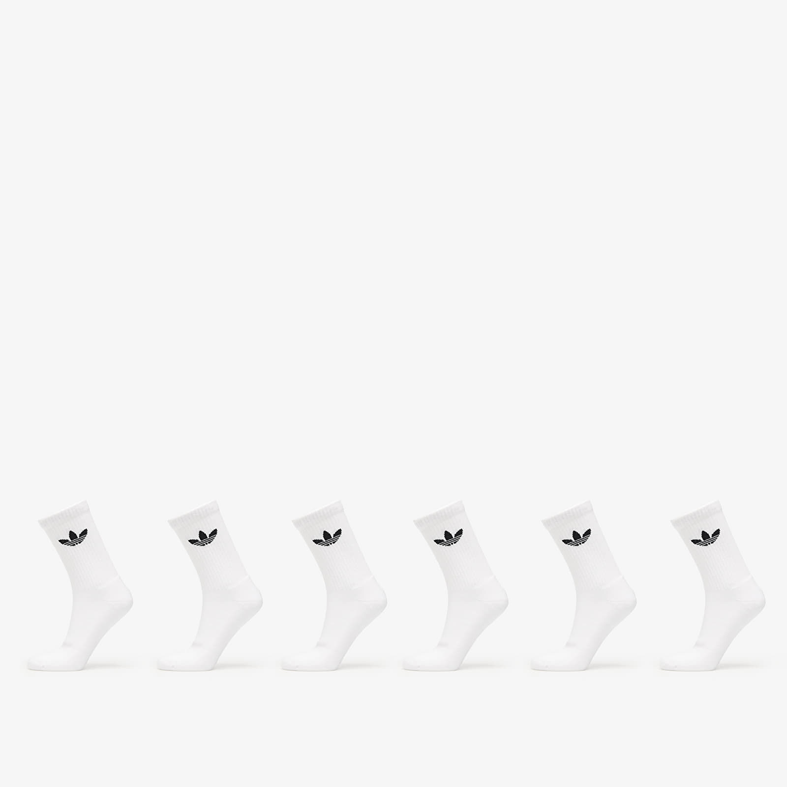 Skarpety męskie adidas Trefoil Crew Sock Cushion 6-Pack White