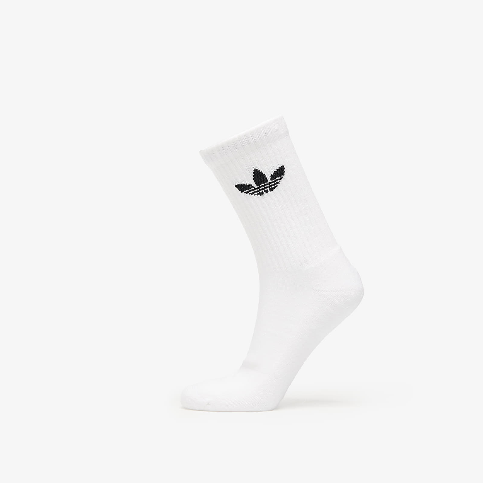 adidas Trefoil Crew Sock Cushion 6-Pack White L