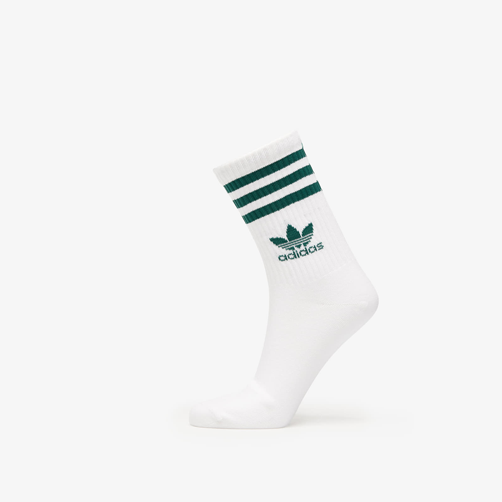 Skarpety męskie adidas 3 Stripes Crew Sock 3-Pack White/ Preloved Ruby/ Preloved Ink/ Collegiate Green