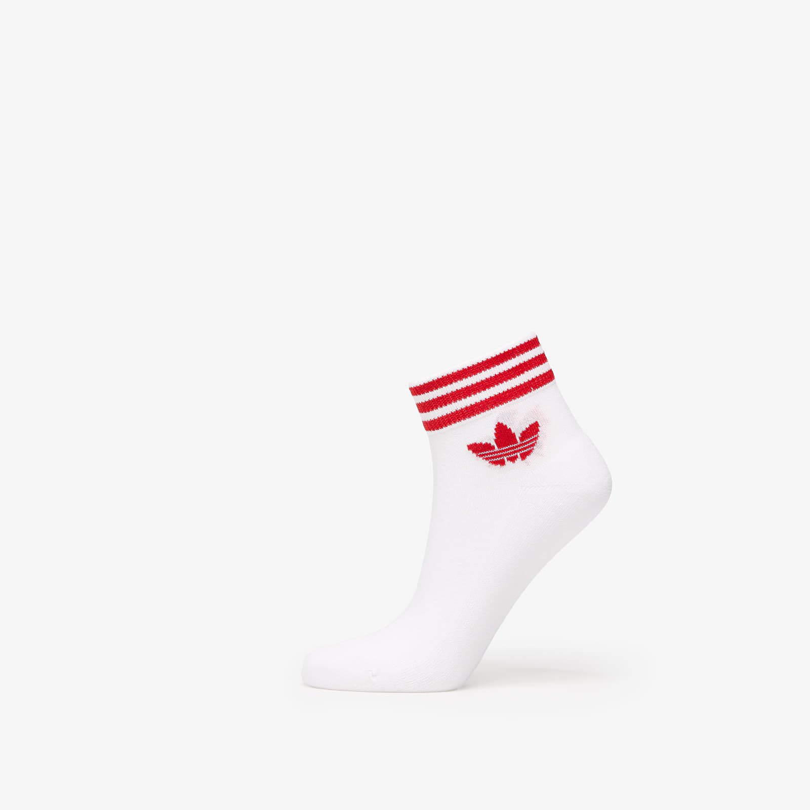 Skarpety męskie adidas Island Club Trefoil Ankle Socks 3-Pack White/ Better Scarlet/ Blue/ Green