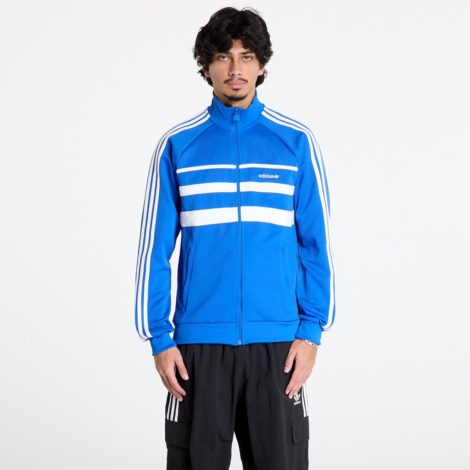 Men's sweatshirts adidas The First Track Top Blue/ White