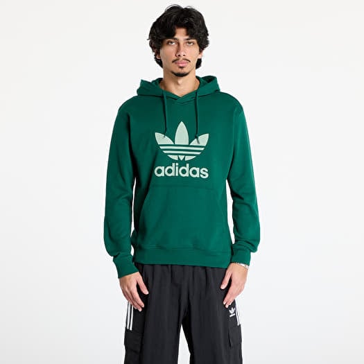 Pulóver adidas Adicolor Classics Trefoil Hoodie Collegiate Green